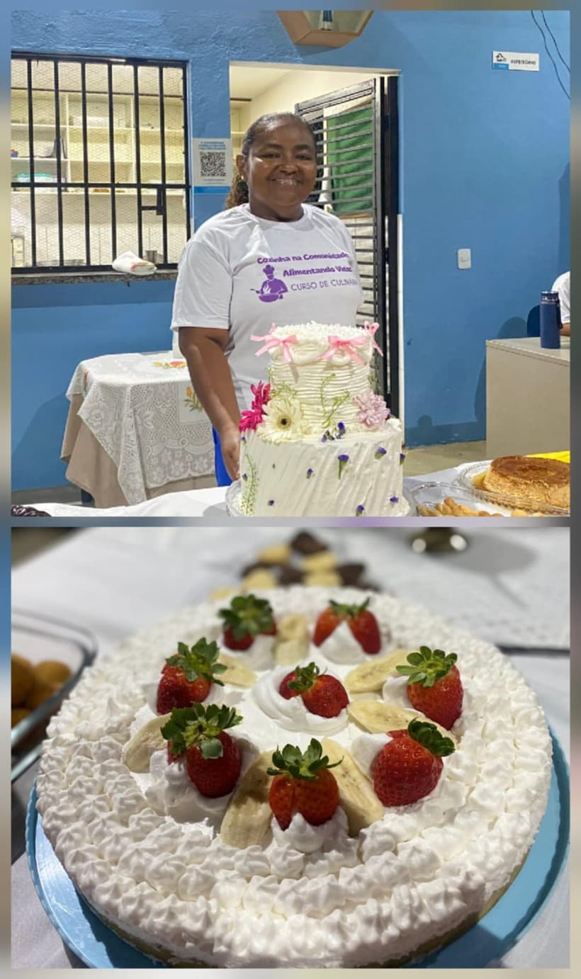 Atividade do projeto Cozinha na Comunidade: Alimentando Vidas