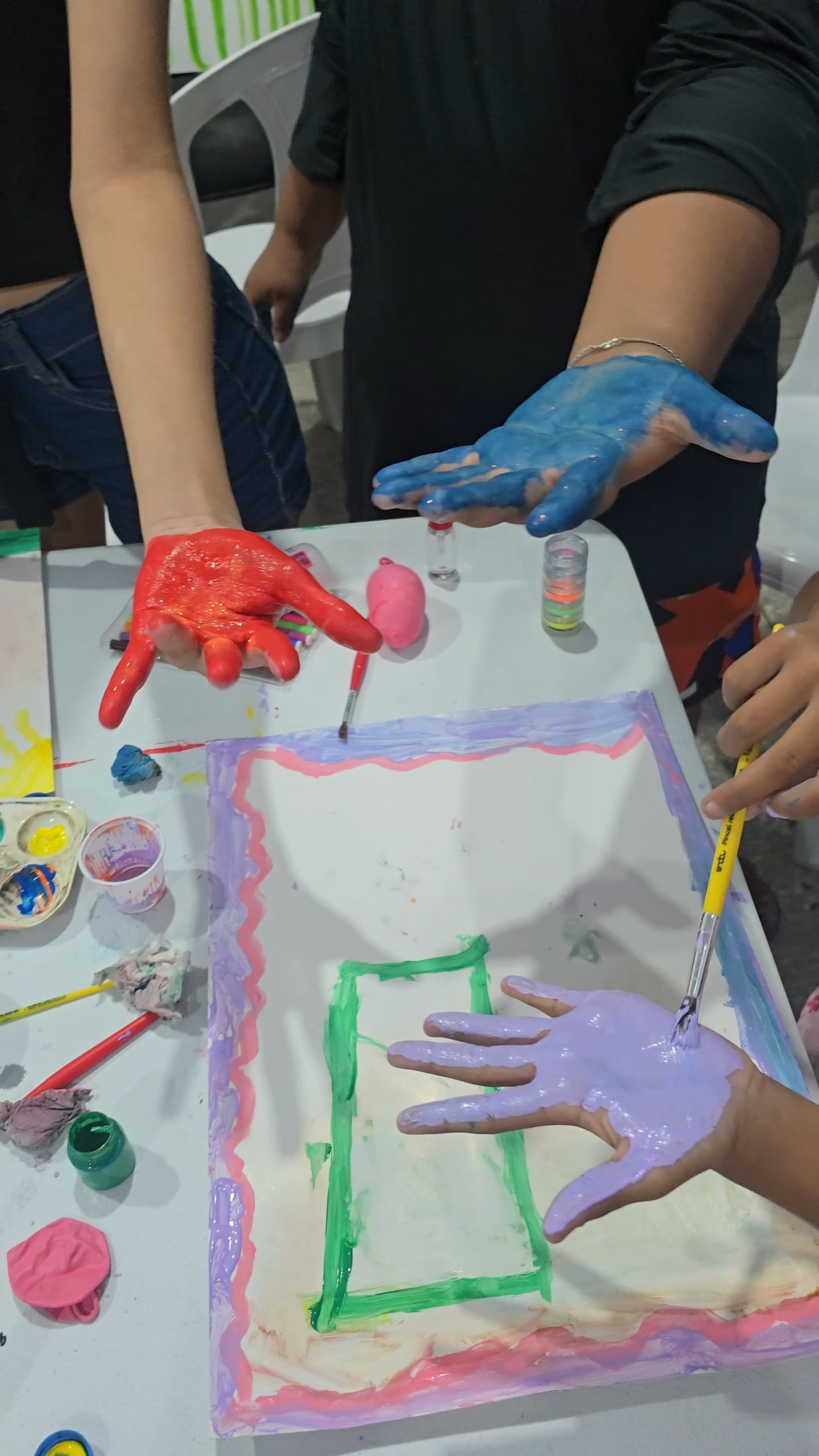 Atividade socioeducativa do projeto Laços de Convivência