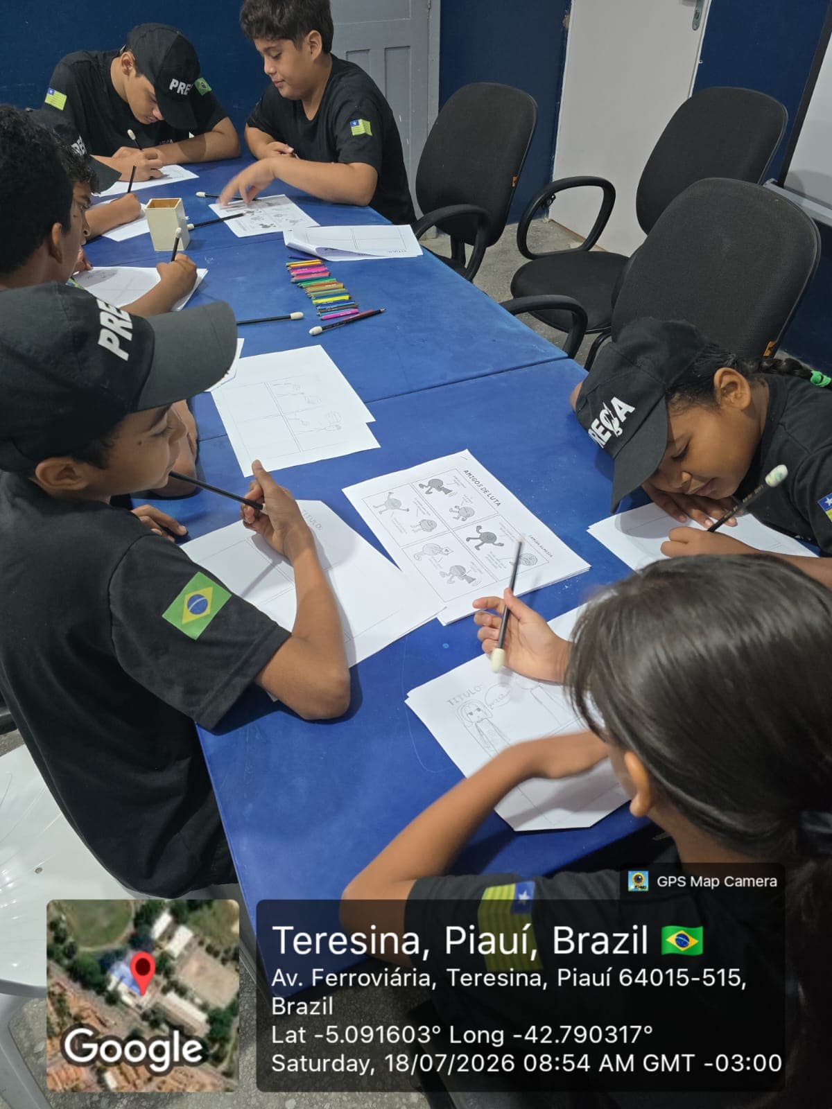 Atividade socioeducativa do projeto Laços de Convivência