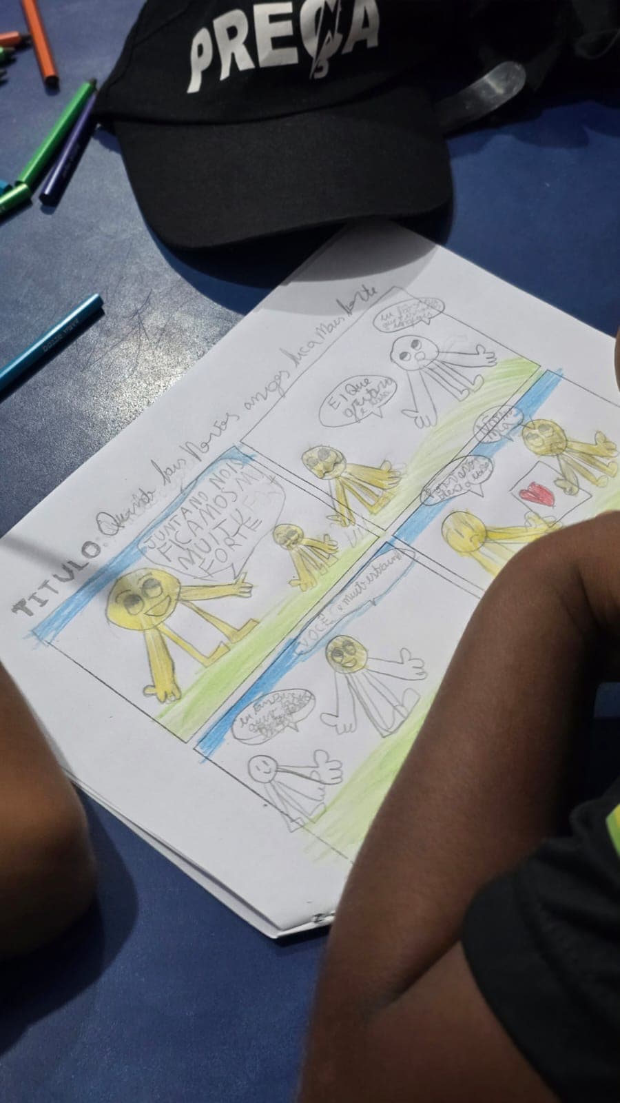 Atividade socioeducativa do projeto Laços de Convivência