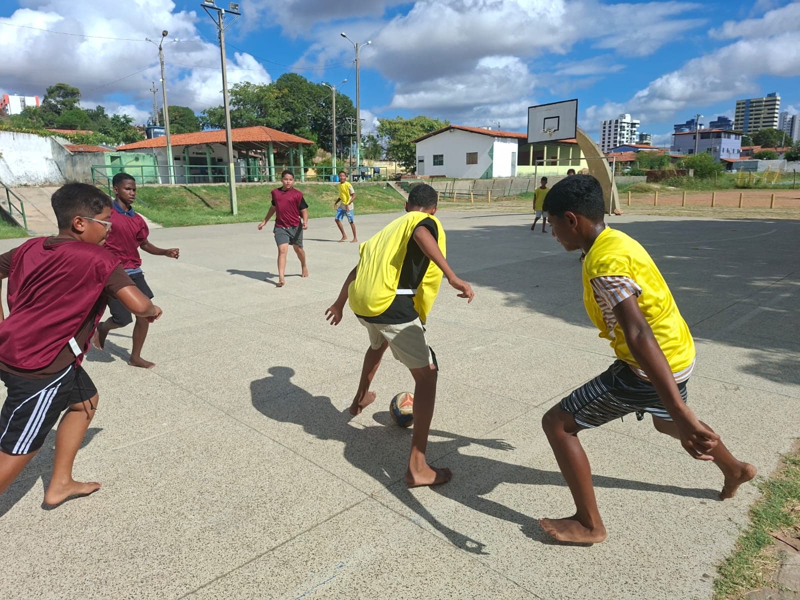 Atividade socioeducativa do projeto Laços de Convivência